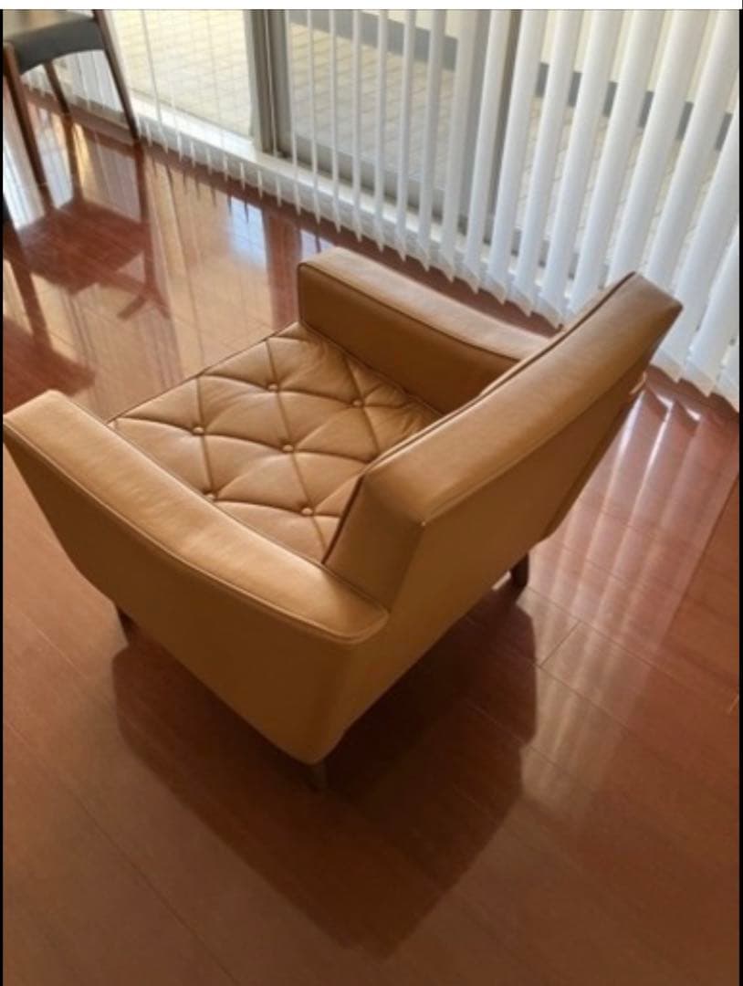 カリモク60 ロビーチェア1シーター リーベルブラウン