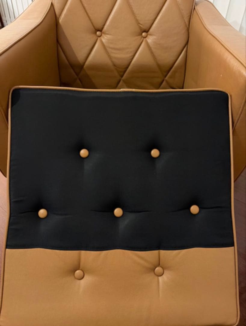 カリモク60 ロビーチェア1シーター リーベルブラウン