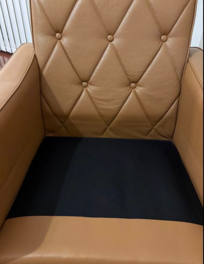 カリモク60 ロビーチェア1シーター リーベルブラウン