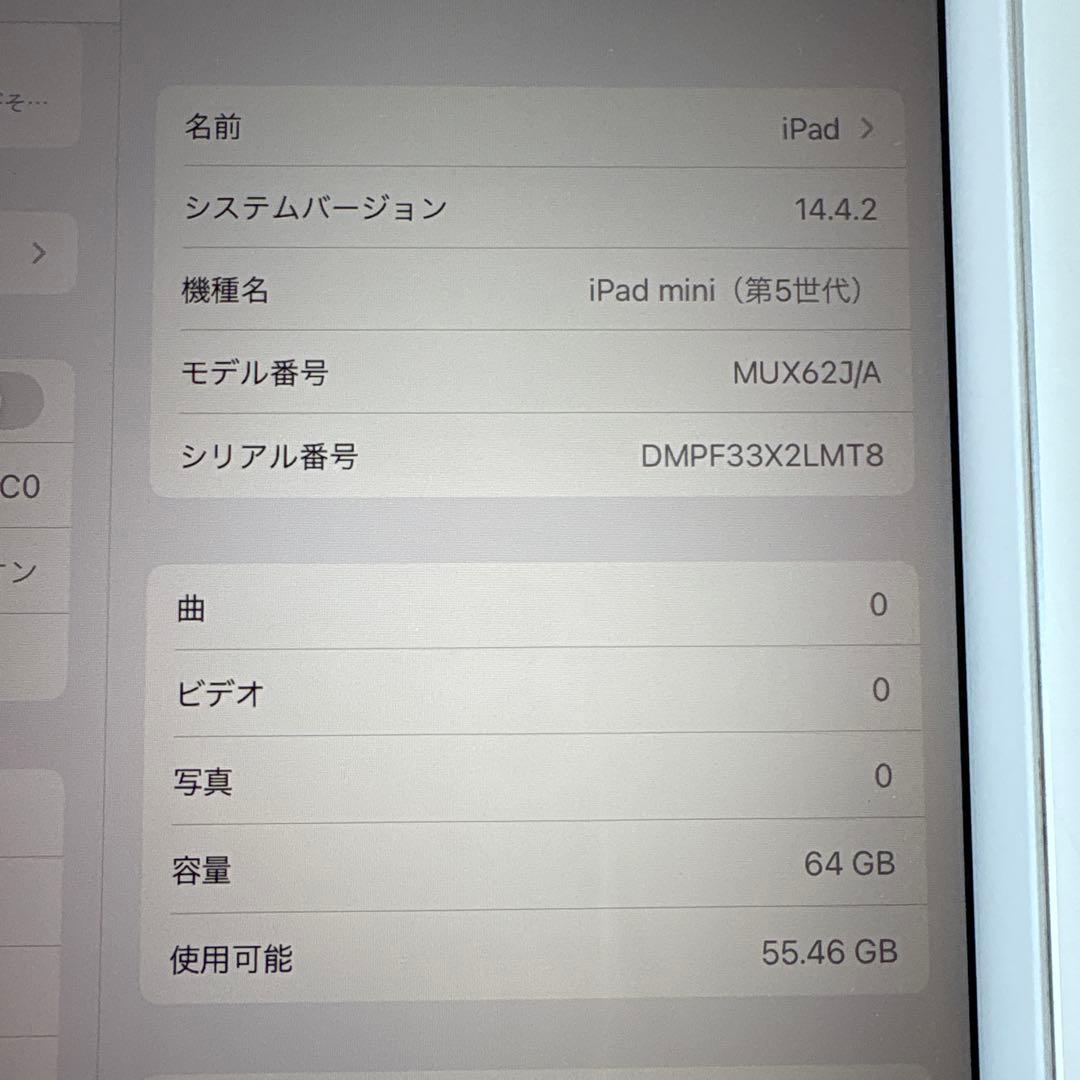 iPad mini5 セルラー 64GB SIMフリー(58)