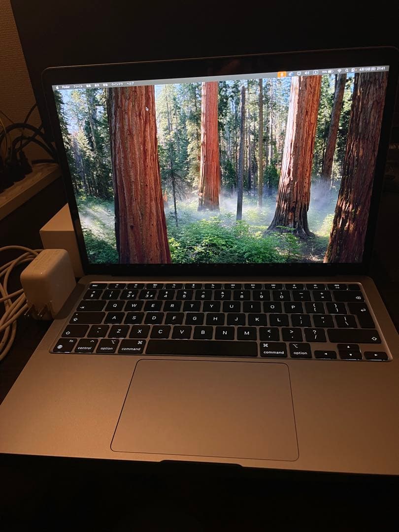 【美品】apple mac book air M1 8GB 256GB 91%