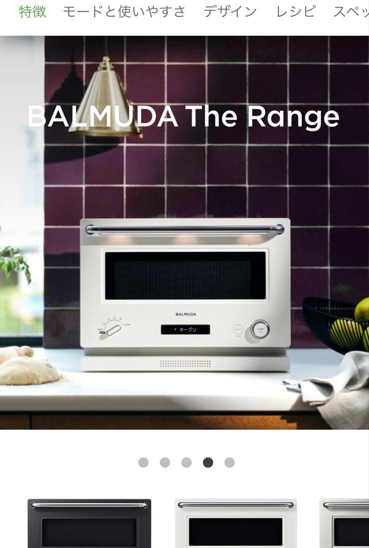バルミューダ オーブンレンジ 2019年8月購入