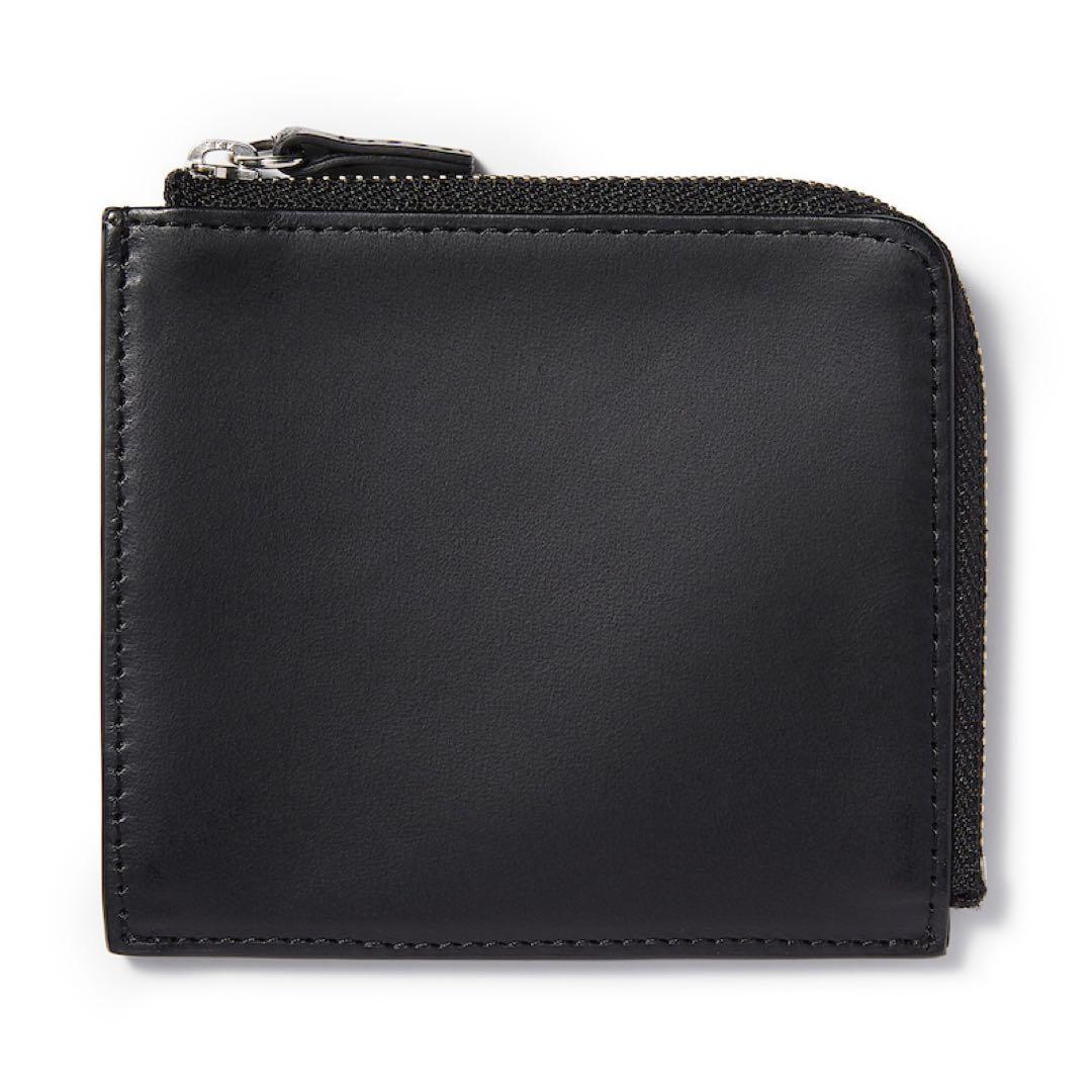 新品★無印良品★ イタリア産ヌメ革　Ｌ字財布 ★★黒