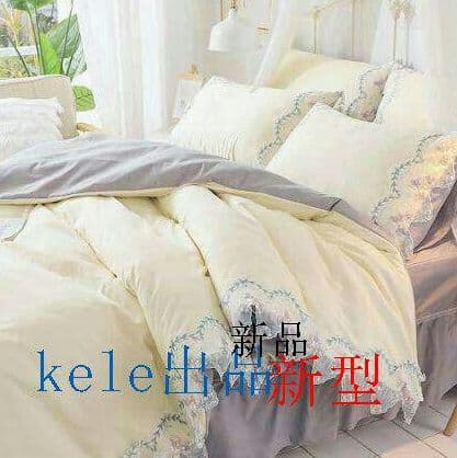 寝具カバーセット シングル 3点セット 刺繍 ベッドスカート 枕カバー 四季Z