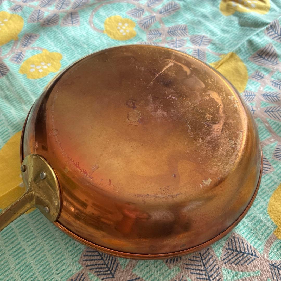 アンティーク食器◾️銅製フライパン【20cm】