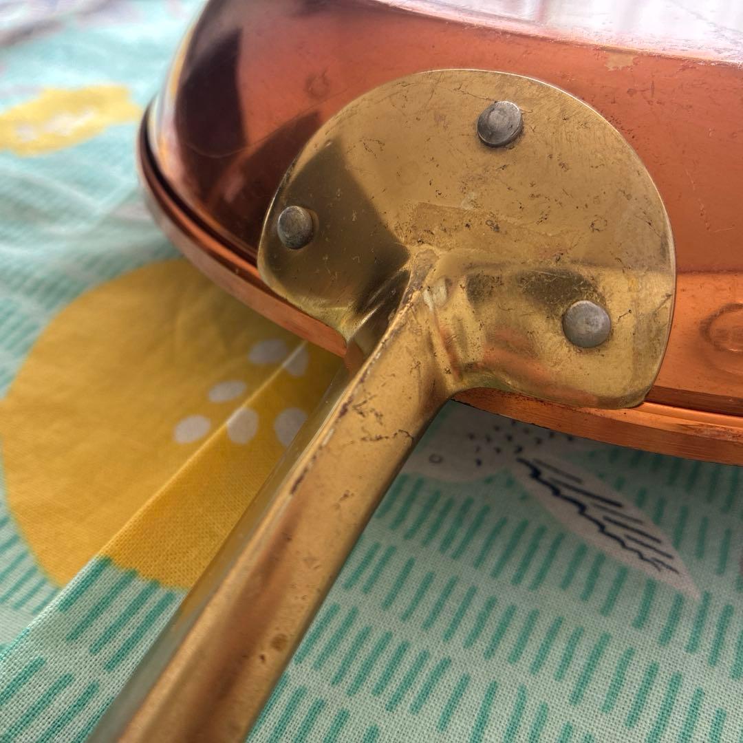アンティーク食器◾️銅製フライパン【20cm】