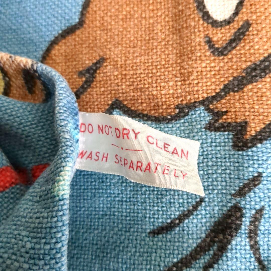 アメリカビンテージソファ、ベッドカバー　アメリカアニメ　コットン