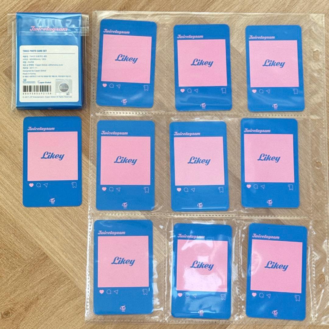 twice トレカ　ポップアップ　likey ライキー　限定　コンプ　オール　箱
