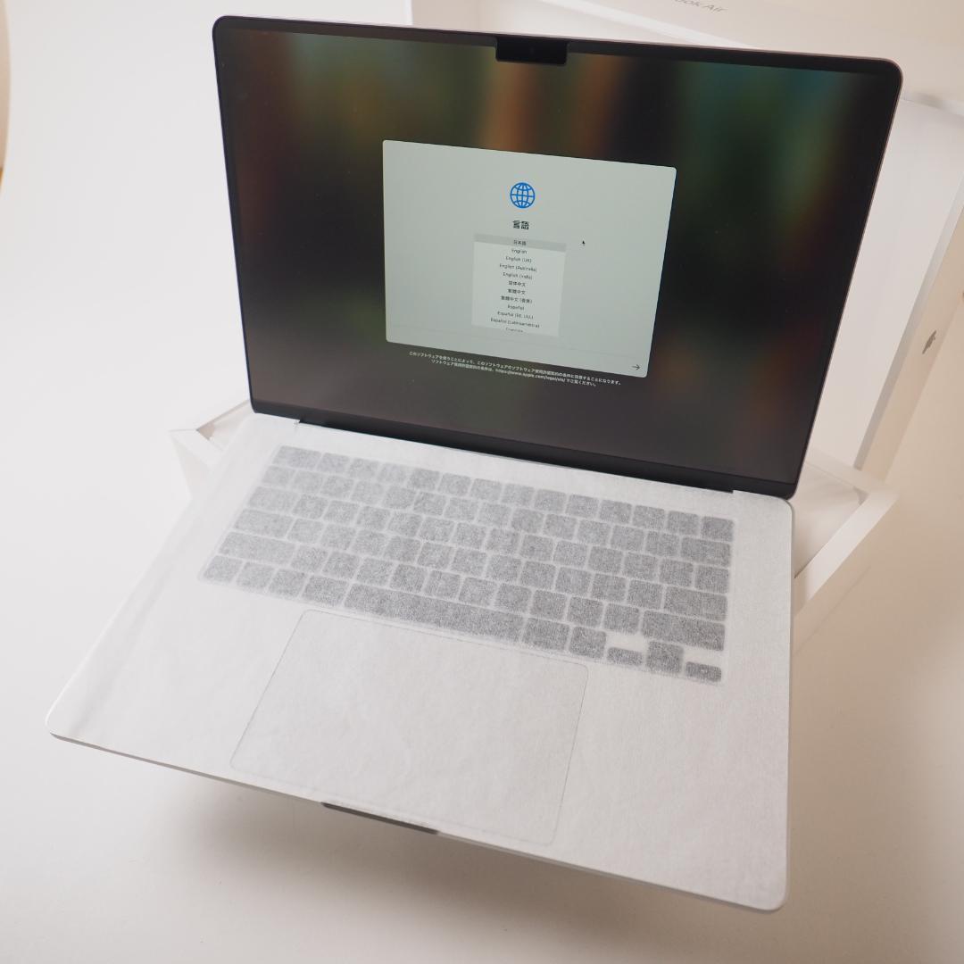 極美品 MacBook Air M3 15inch USキーボード シルバー