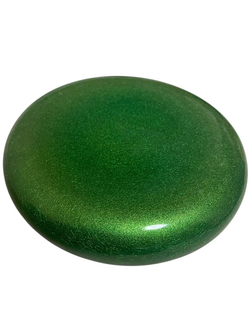 美品　カマチ陶舗　3枚セット　前菜プレート　グリーン　緑　kamachi①