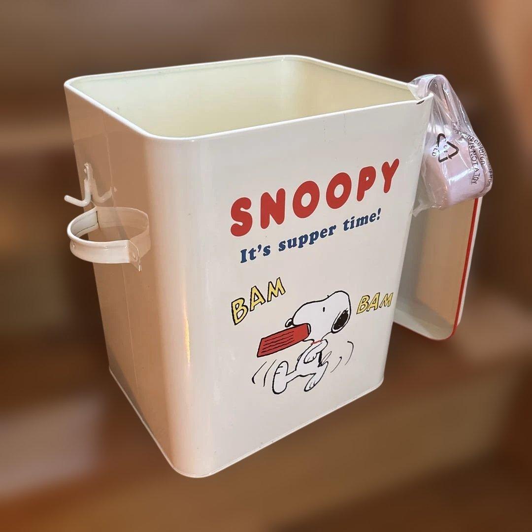 スヌーピー　大小ホーロー缶