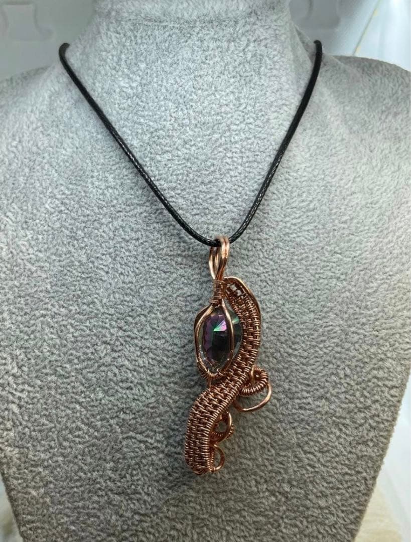 ⚫️ミスティックレインボートパーズ　ペンダントトップ　　値下げしました12000→