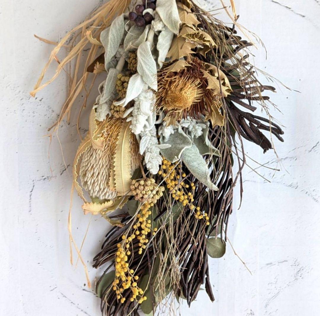 専用＊バンクシア＆クエキフオリア ドライフラワースワッグ