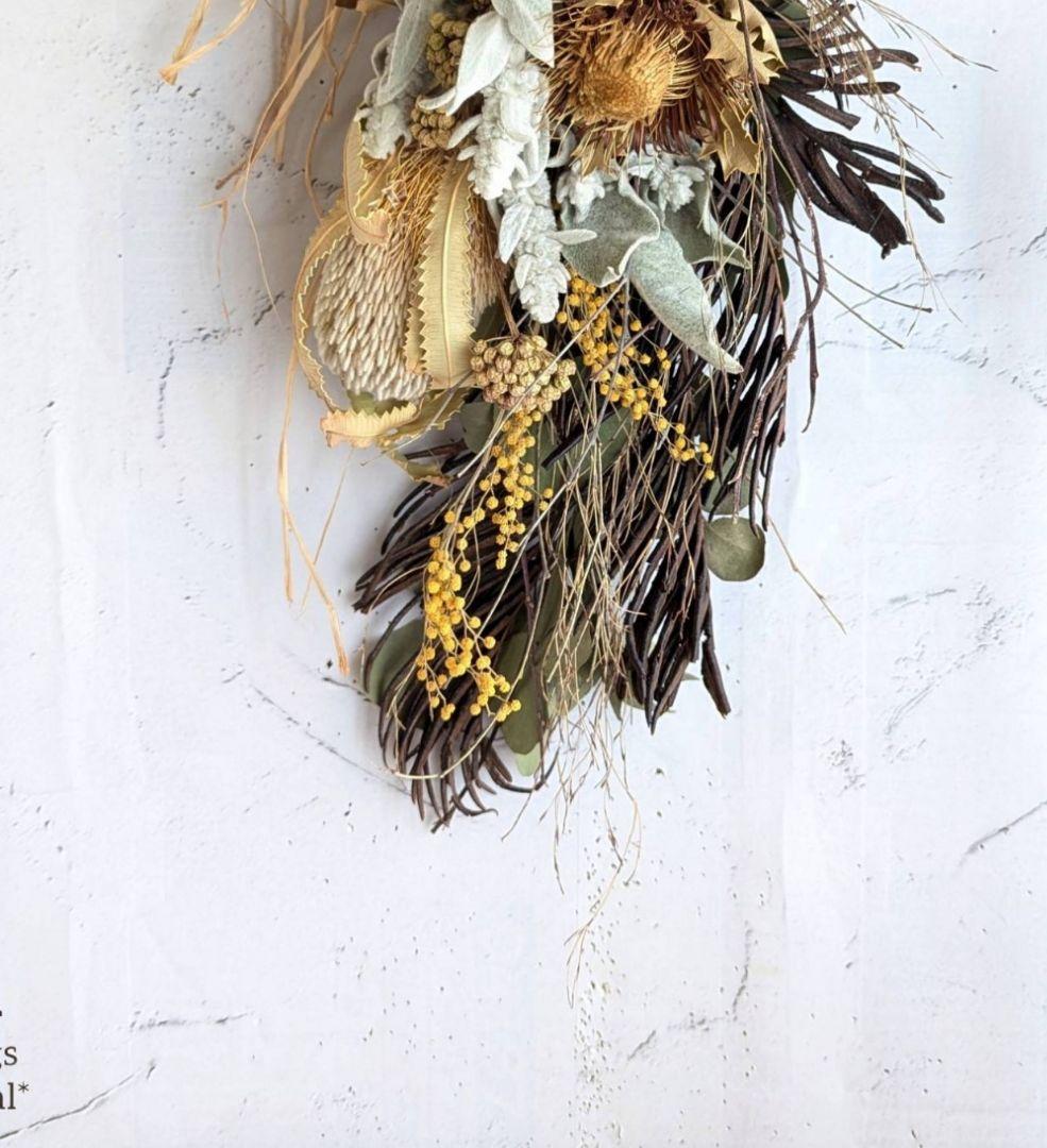 専用＊バンクシア＆クエキフオリア ドライフラワースワッグ