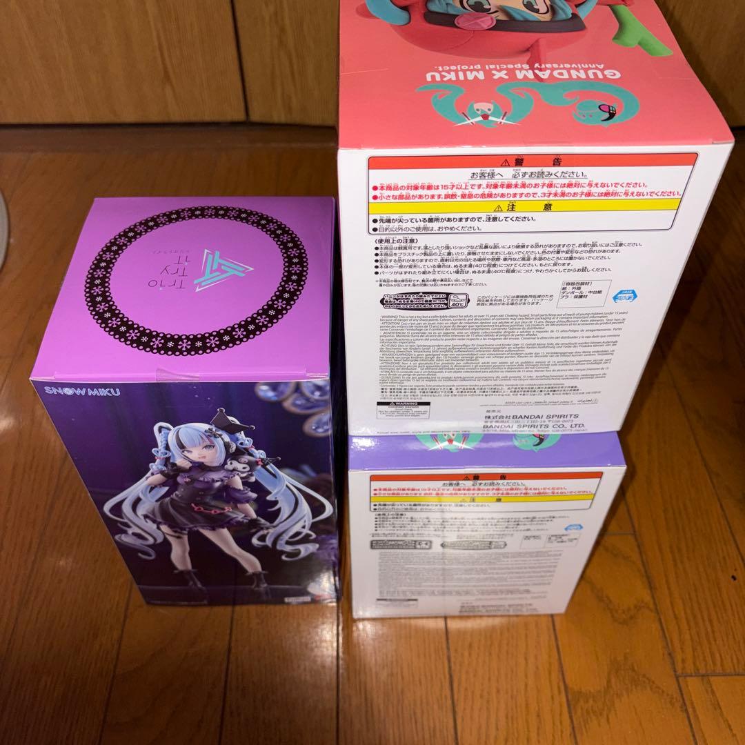 初音ミク 雪ミク ガンダム45周年シャアザクミク ザクミクフィギュア 3体セット