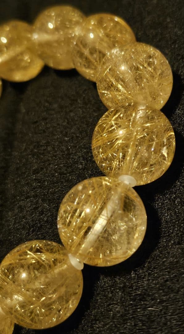 ルチルクォーツ ブレスレット 15mm