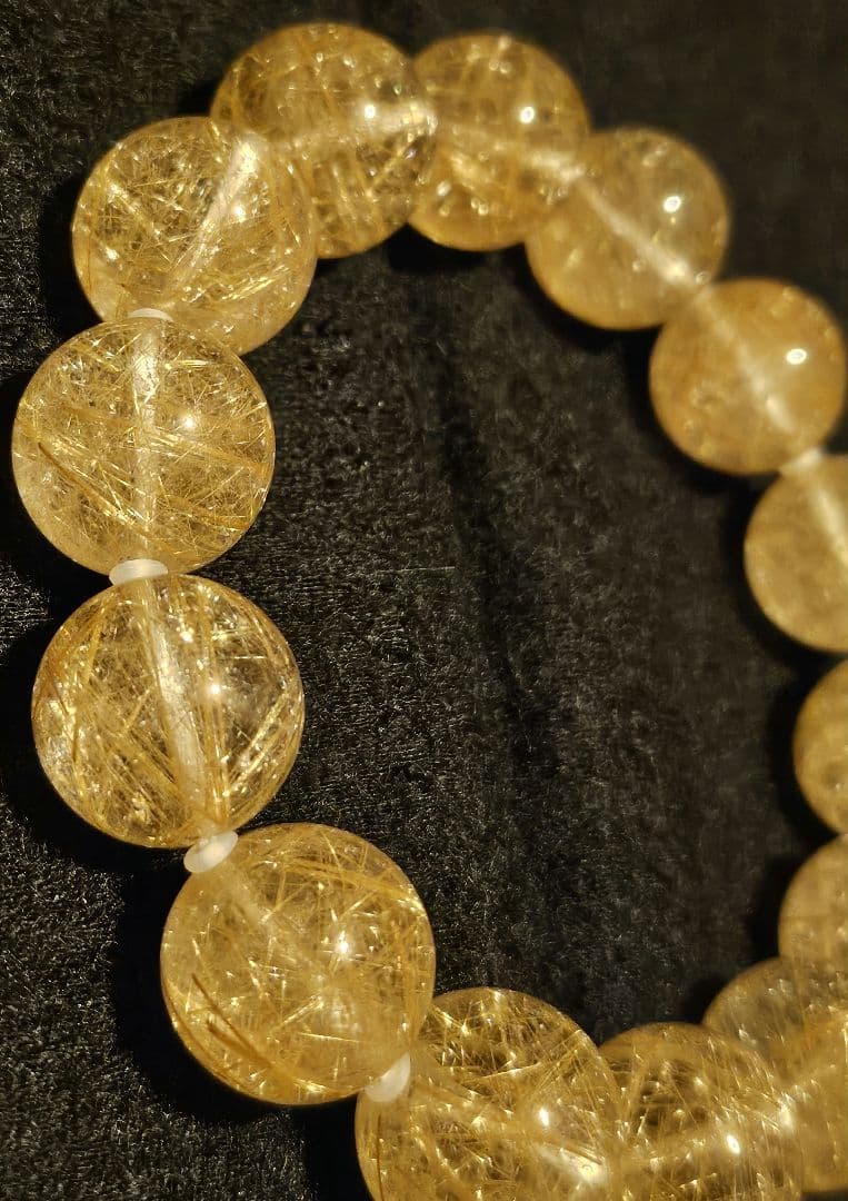 ルチルクォーツ ブレスレット 15mm