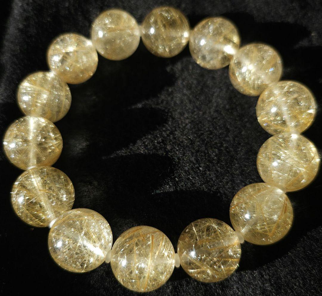 ルチルクォーツ ブレスレット 15mm