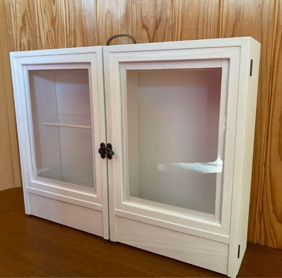 Tamasa　人形用木製クローゼット(白) ハンドメイド　リカちゃん