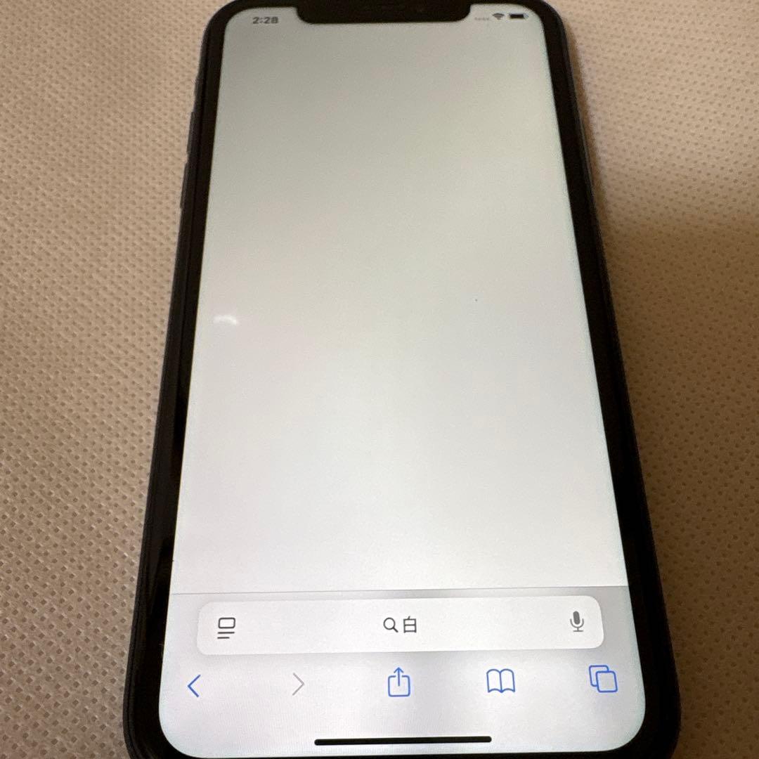iPhoneXR ブラック64GB バッテリー100% SIMロック解除済