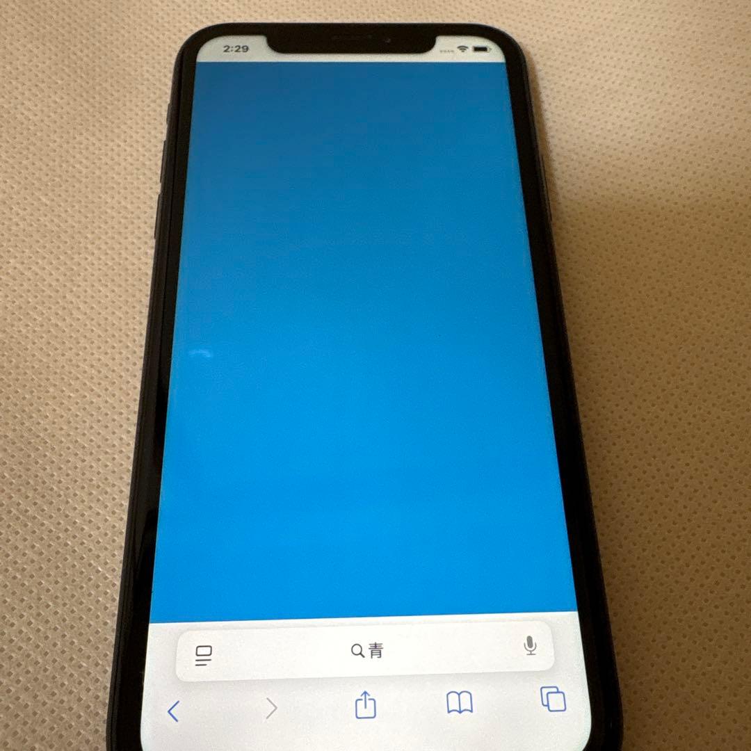 iPhoneXR ブラック64GB バッテリー100% SIMロック解除済