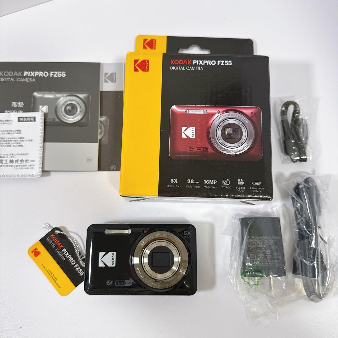 【動作確認済み】Kodak PIXPRO FZ55 ブラック 黒 付属品完備