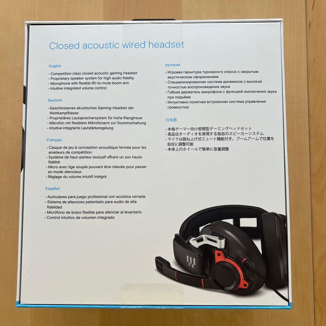 EPOS GSP600 ゲーミングヘッドセット　有線　密閉型　マイク付き