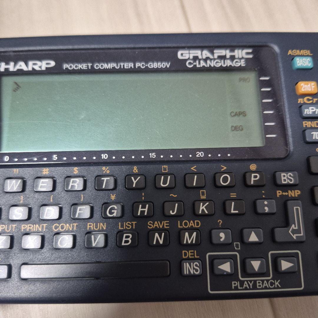 SHARP　ポケットコンピューター　PC G850V　レトロ　稼働品