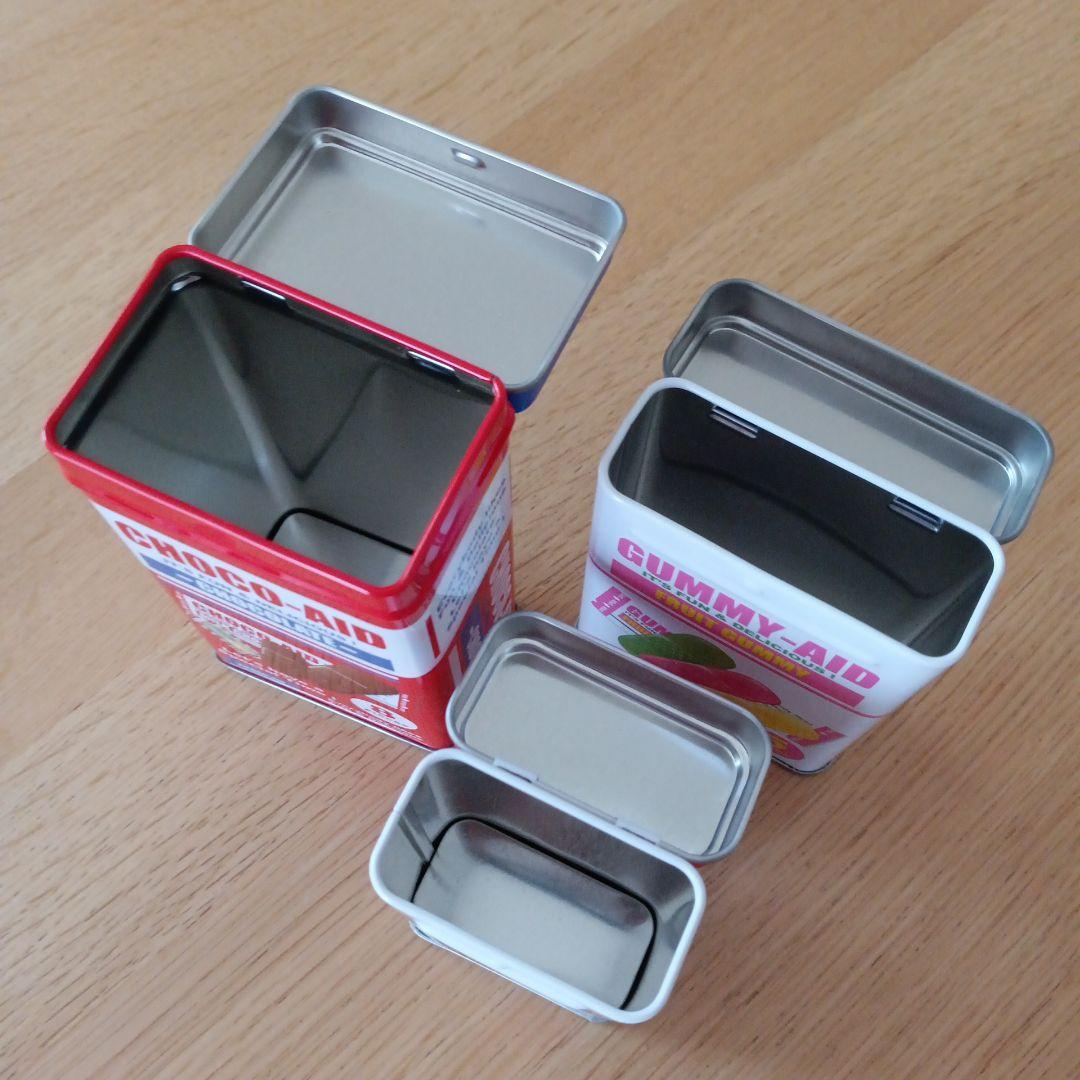 チョコエイド　空き缶　BOX缶　ケース　計8点セット　ボックスティン