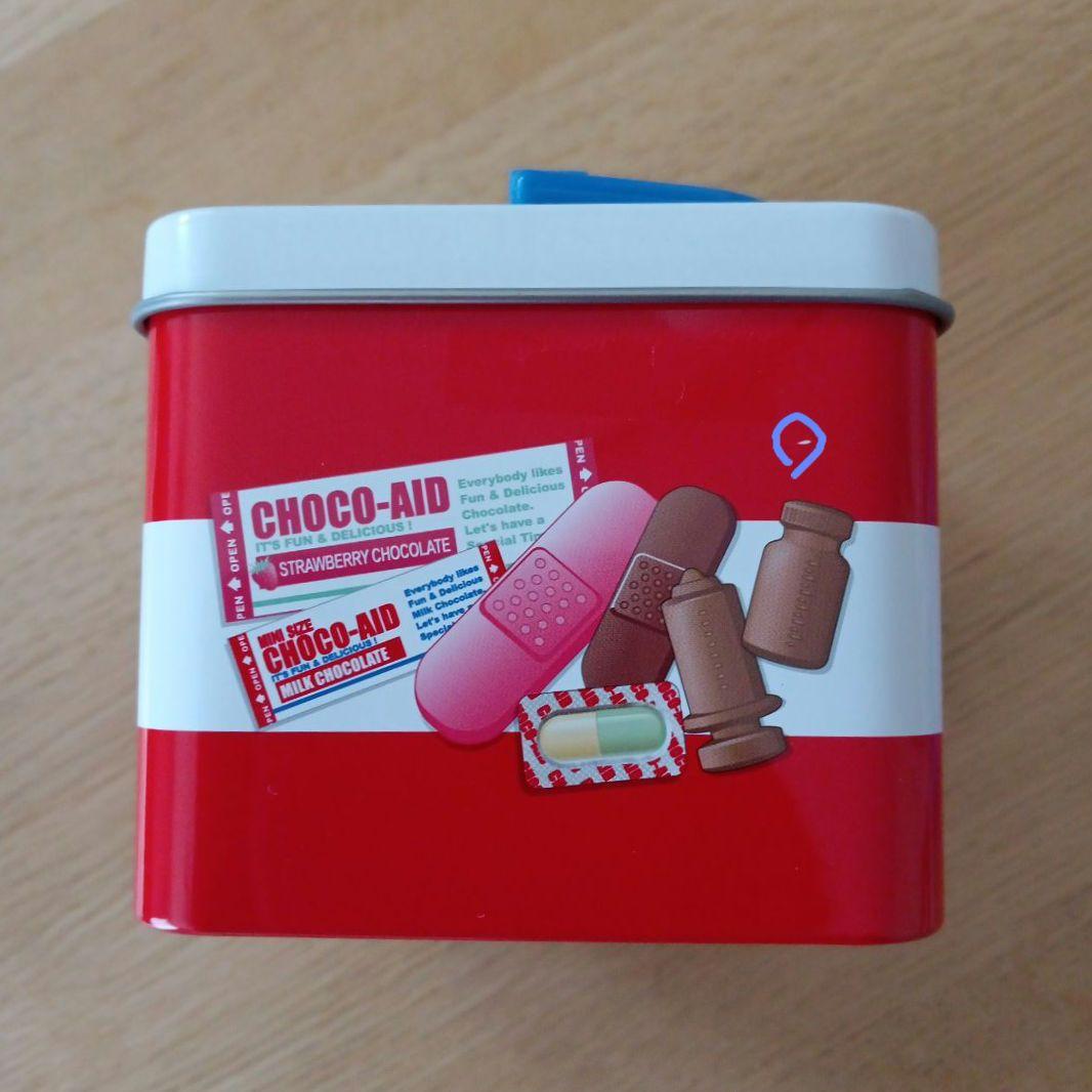 チョコエイド　空き缶　BOX缶　ケース　計8点セット　ボックスティン