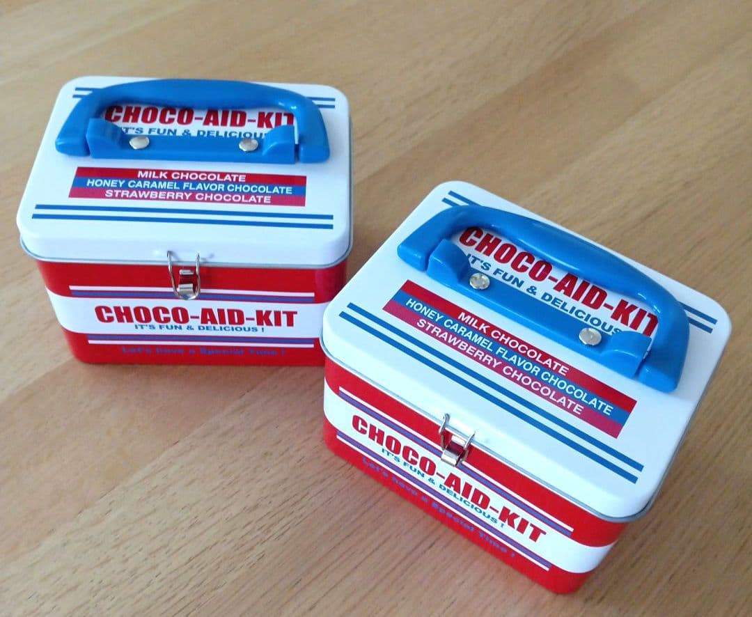 チョコエイド　空き缶　BOX缶　ケース　計8点セット　ボックスティン