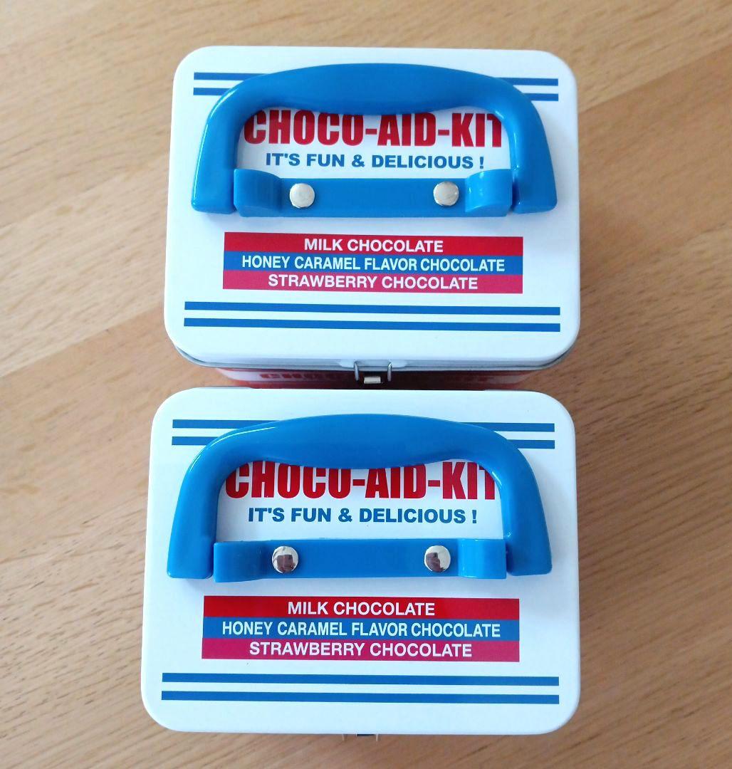 チョコエイド　空き缶　BOX缶　ケース　計8点セット　ボックスティン