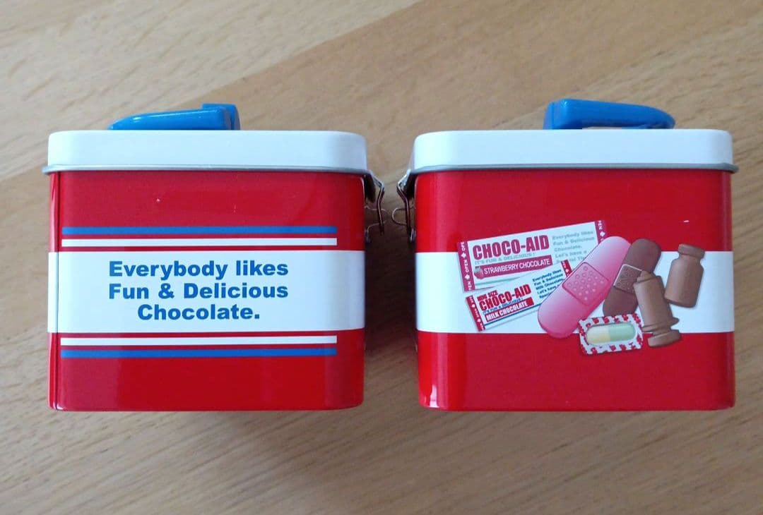 チョコエイド　空き缶　BOX缶　ケース　計8点セット　ボックスティン