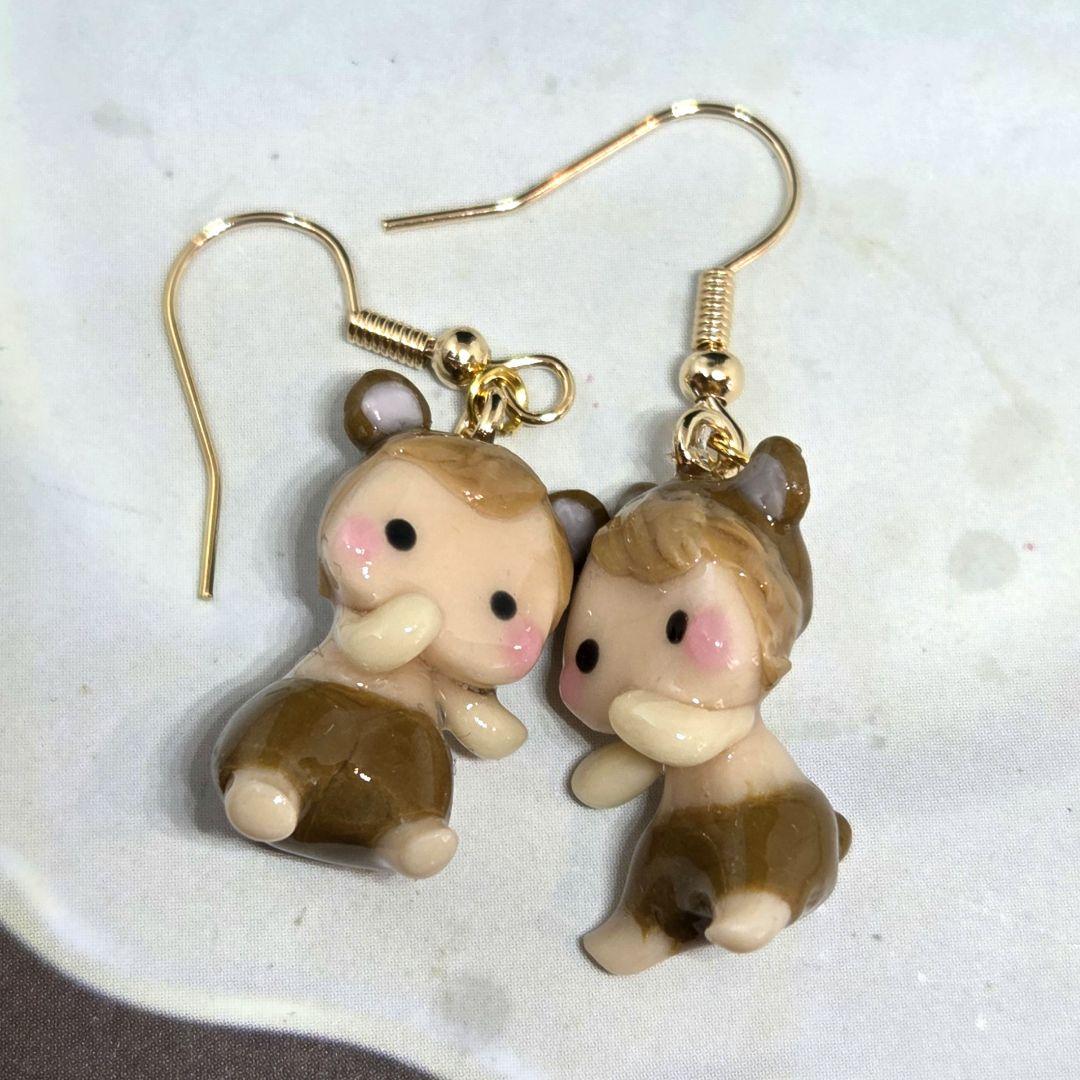 着ぐるみ赤ちゃん（クマ）ピアス
