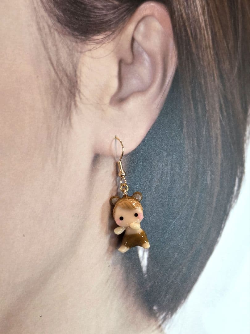 着ぐるみ赤ちゃん（クマ）ピアス