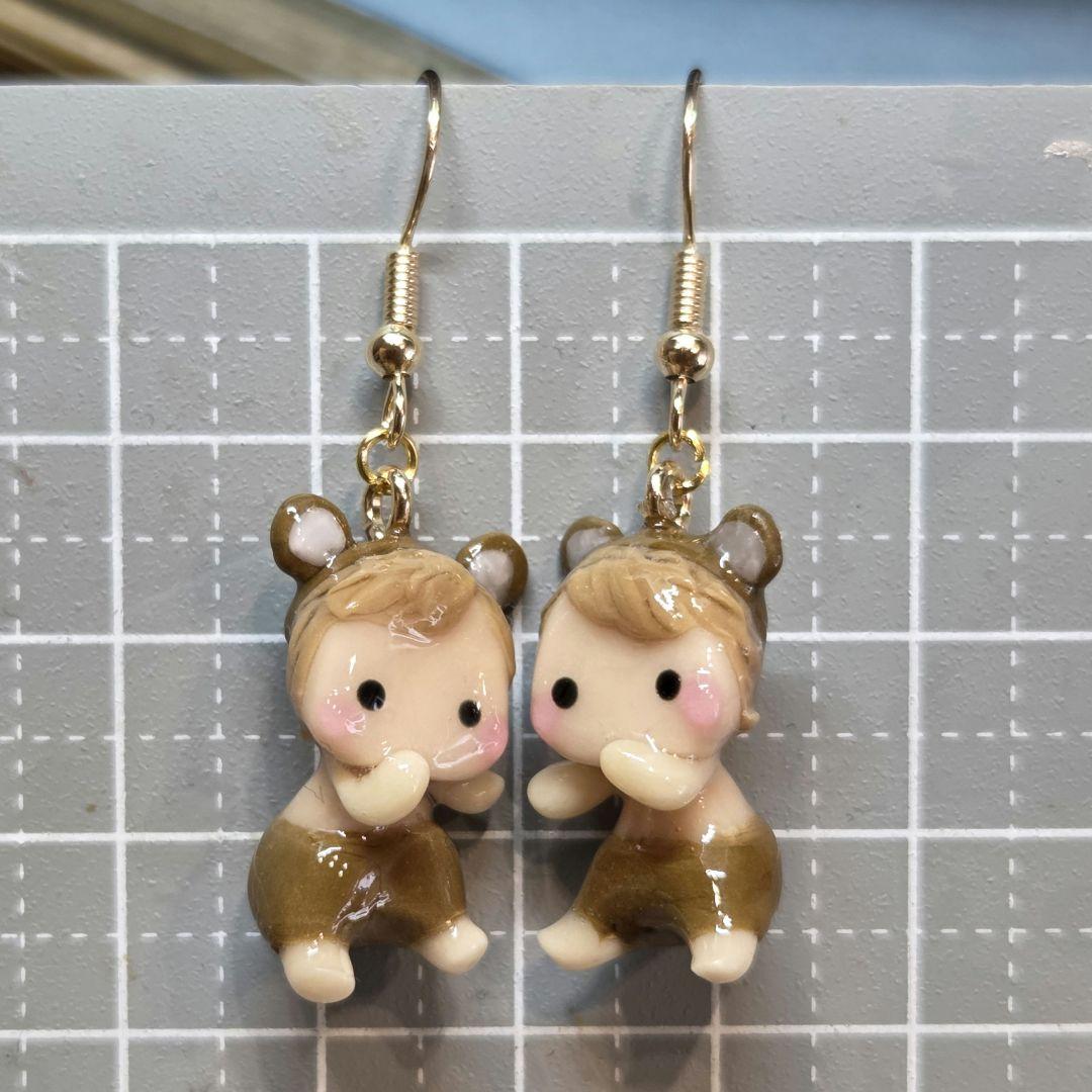 着ぐるみ赤ちゃん（クマ）ピアス