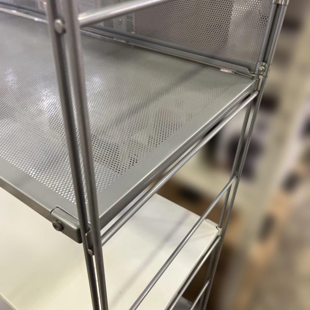 【無印良品】スチールユニットシェルフ◇５段◆バックパネル付◆