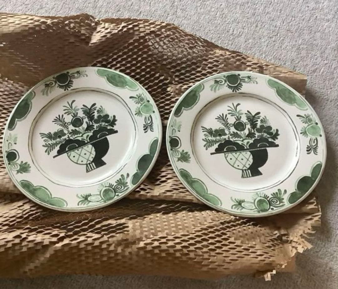 廃盤　ZARA  フルーツハンドペイントデザートプレート2枚【新品】