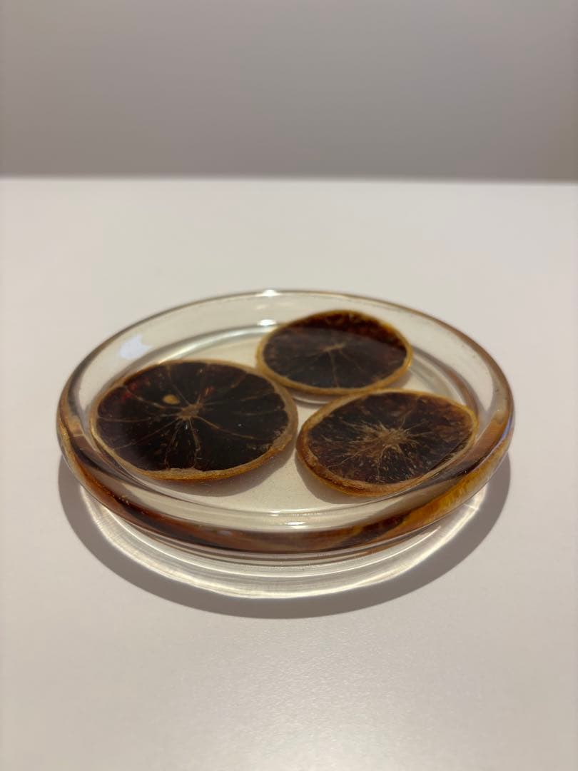 【新品】イタリア•キウラート(CHIURATO)アクリル皿(オレンジ)4点セット