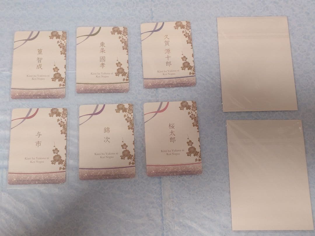 君は雪間に希う　紙類