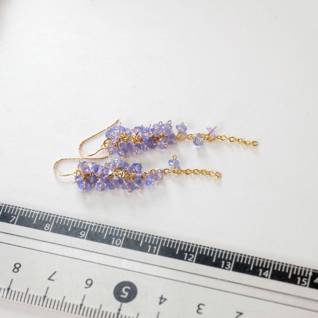 14kgfタンザナイトつぶつぶピアス/イヤリング