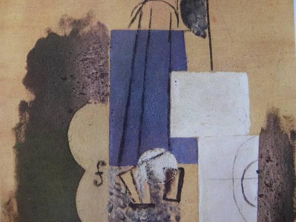 PABLO、VIOLIN、希少画集画、新品高級額、額装付、状態良好