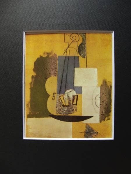 PABLO、VIOLIN、希少画集画、新品高級額、額装付、状態良好