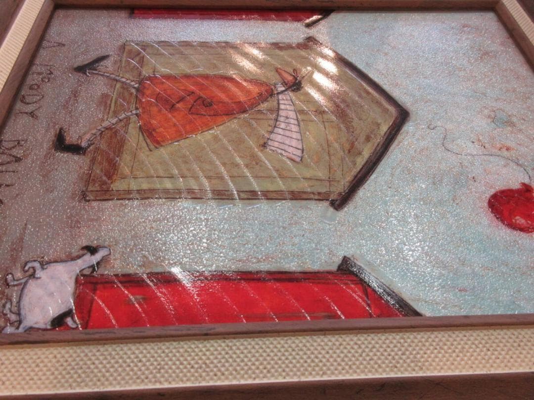 絵画　軽量ゲル●サムトフト アートフレーム「ムーディーなバルーン」●動物＆癒し