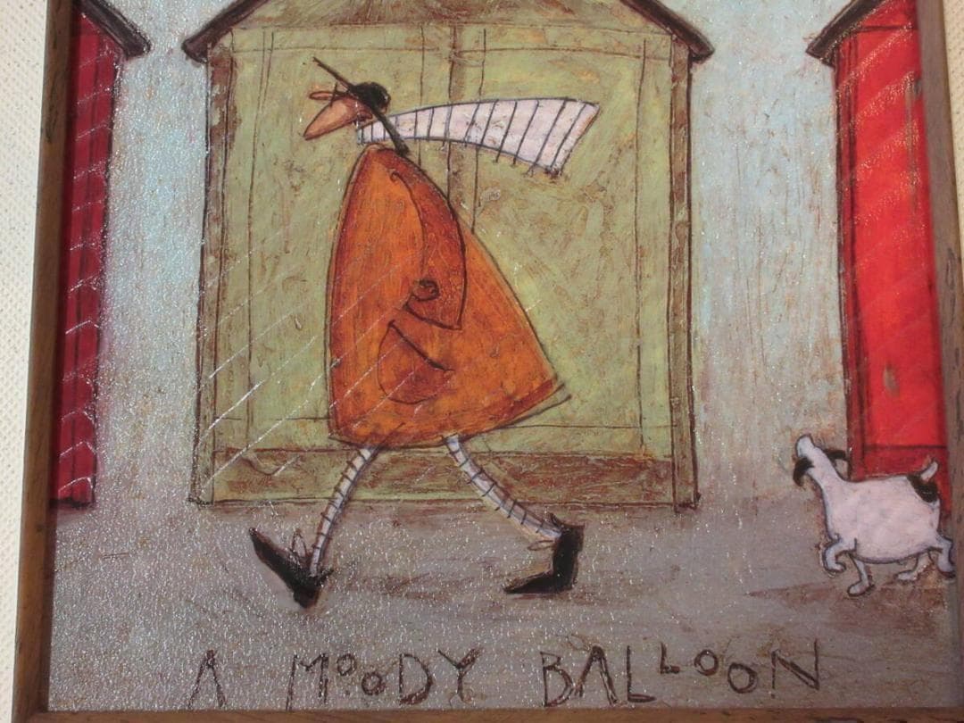 絵画　軽量ゲル●サムトフト アートフレーム「ムーディーなバルーン」●動物＆癒し