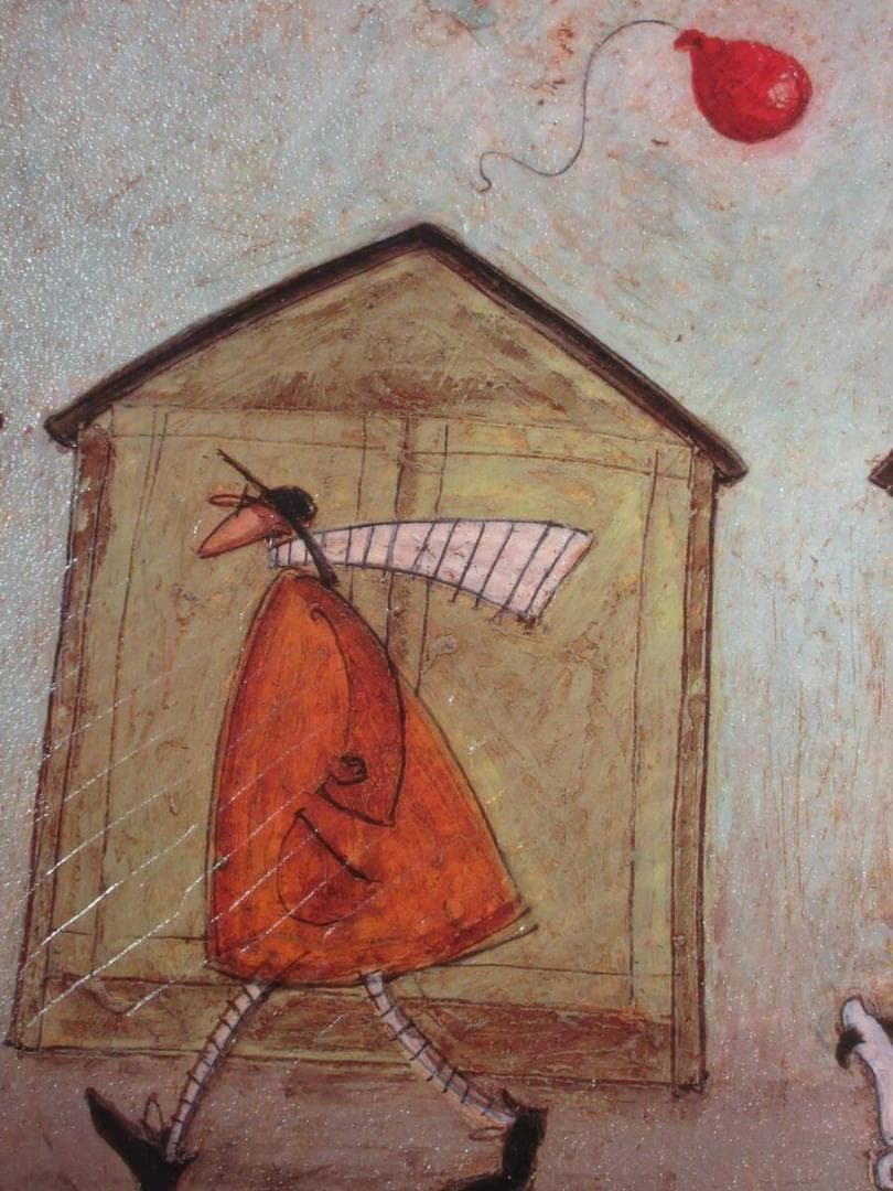 絵画　軽量ゲル●サムトフト アートフレーム「ムーディーなバルーン」●動物＆癒し