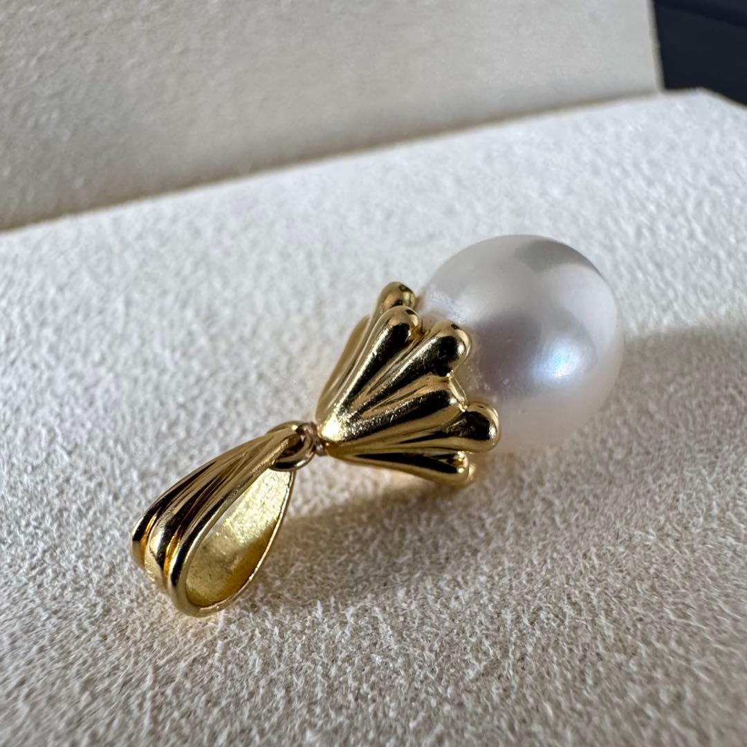 K18 パールペンダントトップ　真珠