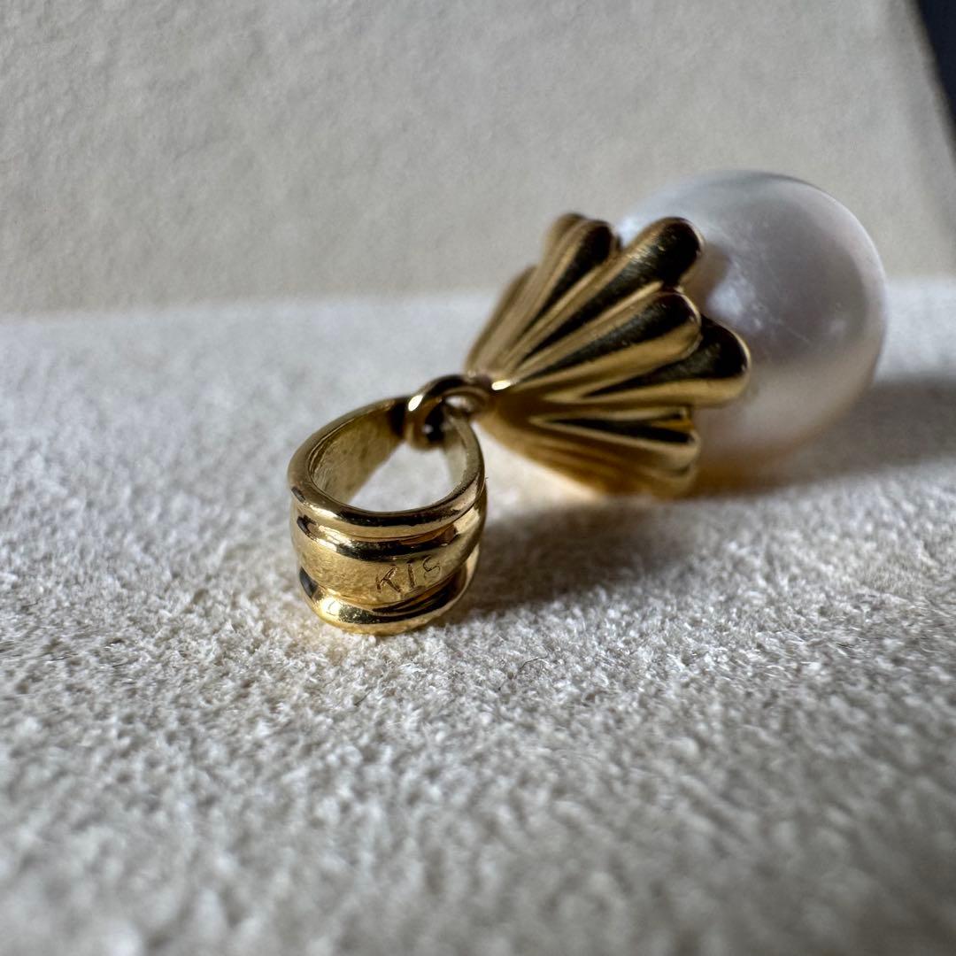 K18 パールペンダントトップ　真珠