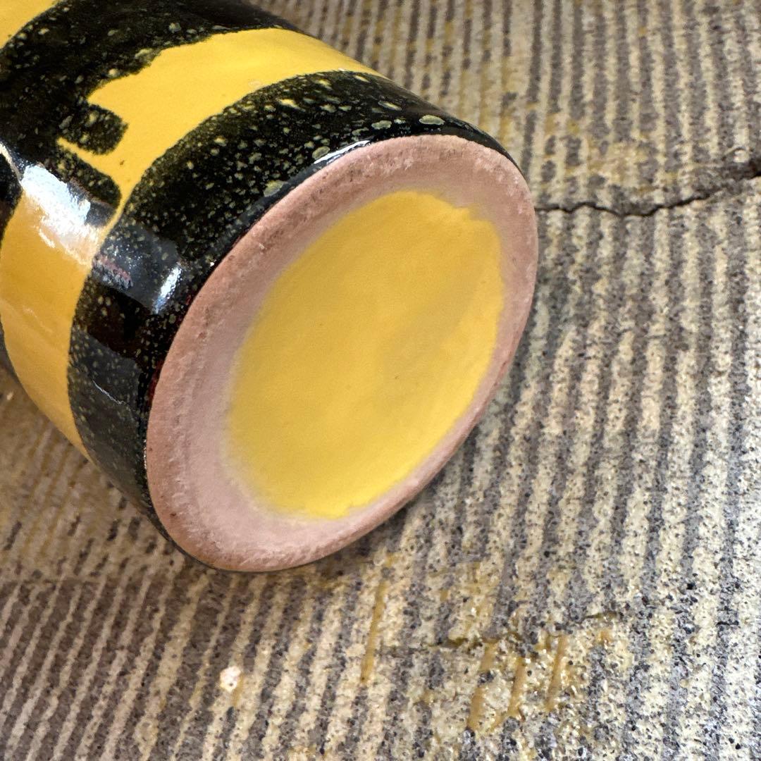 ❹70s ミッドセンチュリー フラワーベース 花瓶 ビンテージ FAT LAVA