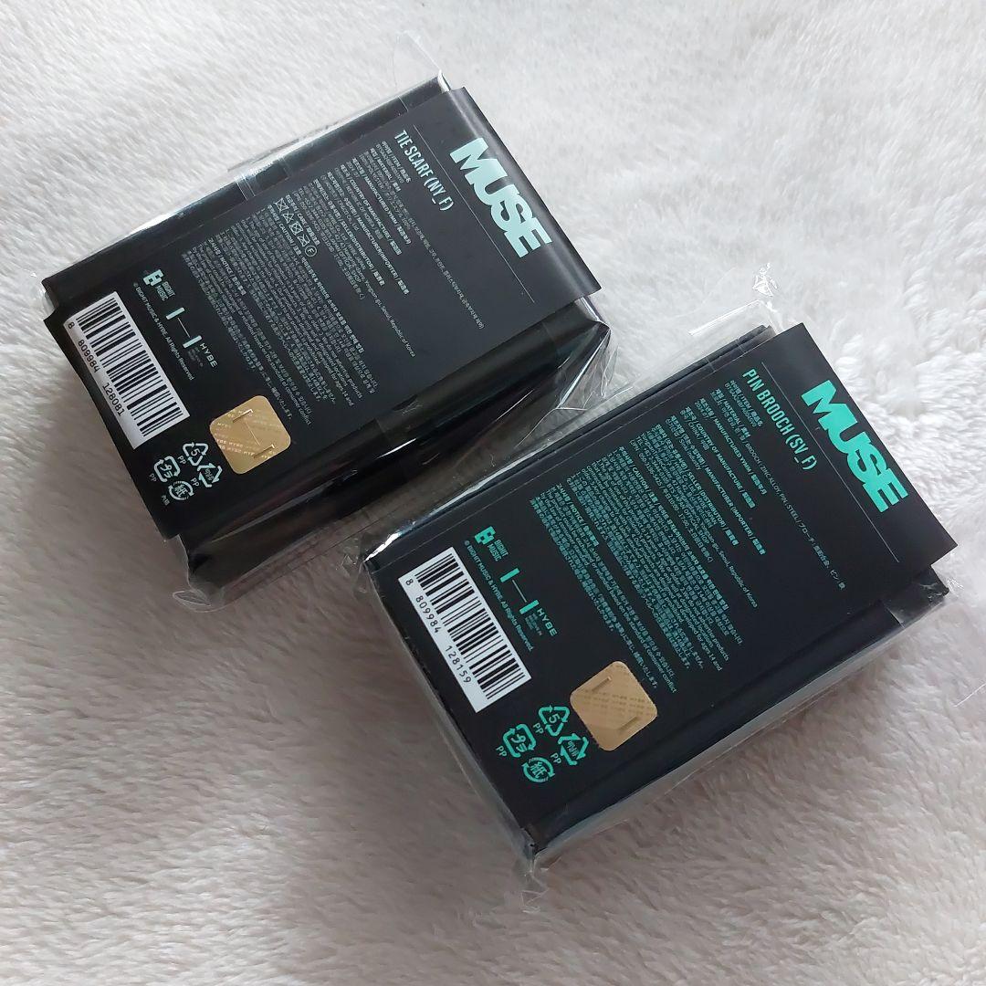 BTS 公式 JIMIN ジミン MUSE タイスカーフ ＆ ピンブローチ